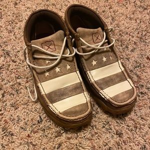 Twisted X American flag driving Mocs size 9 men’s